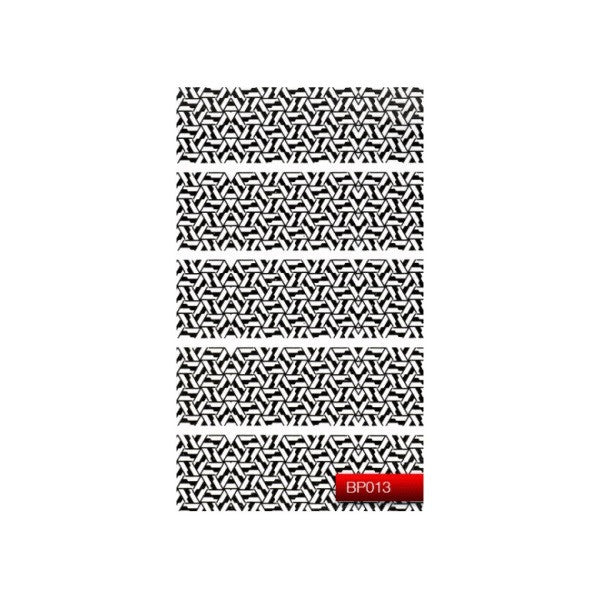 Наклейка для дизайну нігтів Kodi Professional"Black" Nail Art Stickers BP013