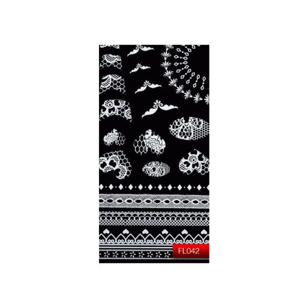Наклейка для дизайну нігтів Kodi Professional"Silver" Nail Art Stickers FL042