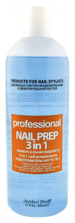 Очисник для нігтів 3 в 1 Jerden Proff Nail Prep 500 мл