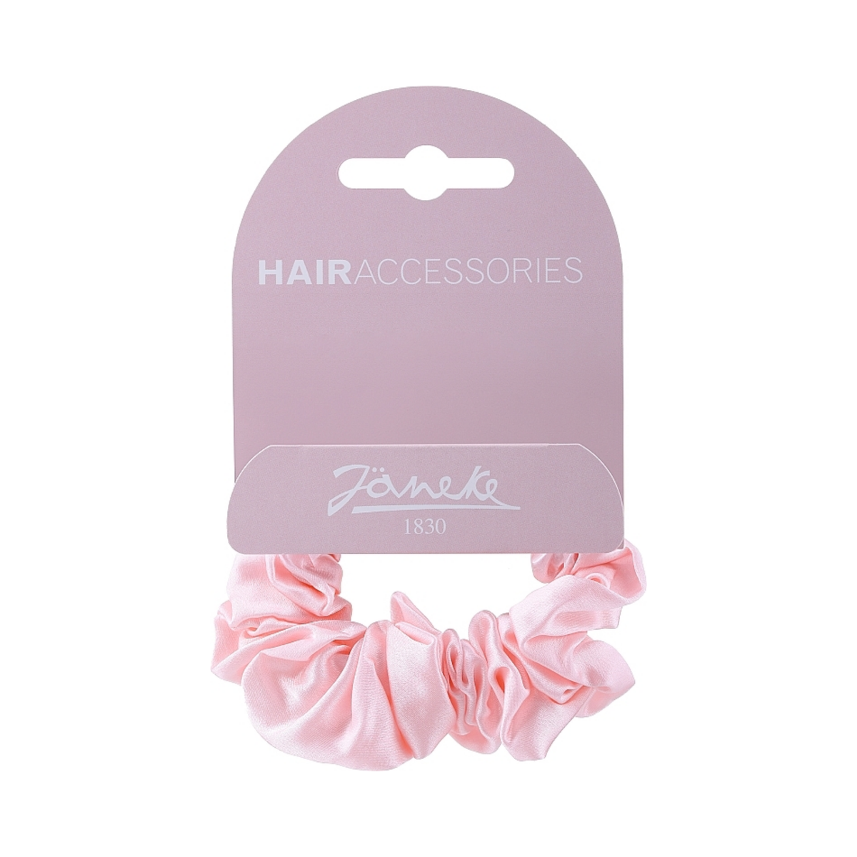 Резинка для волосся велика рожева нюд Elastic Scrunchie Janeke