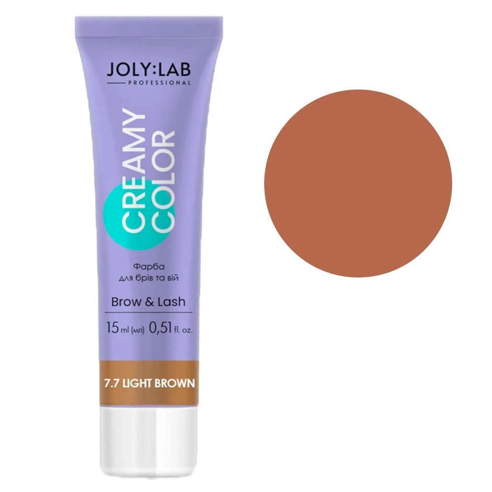 Фарба для брів та вій світло-коричнева Creamy Color Joly:Lab 15 мл