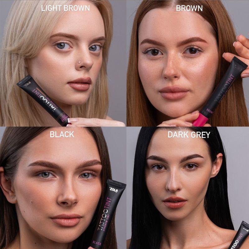 Фарба для брів і вій TATTOO TINT Light Brown ZOLA 15 мл