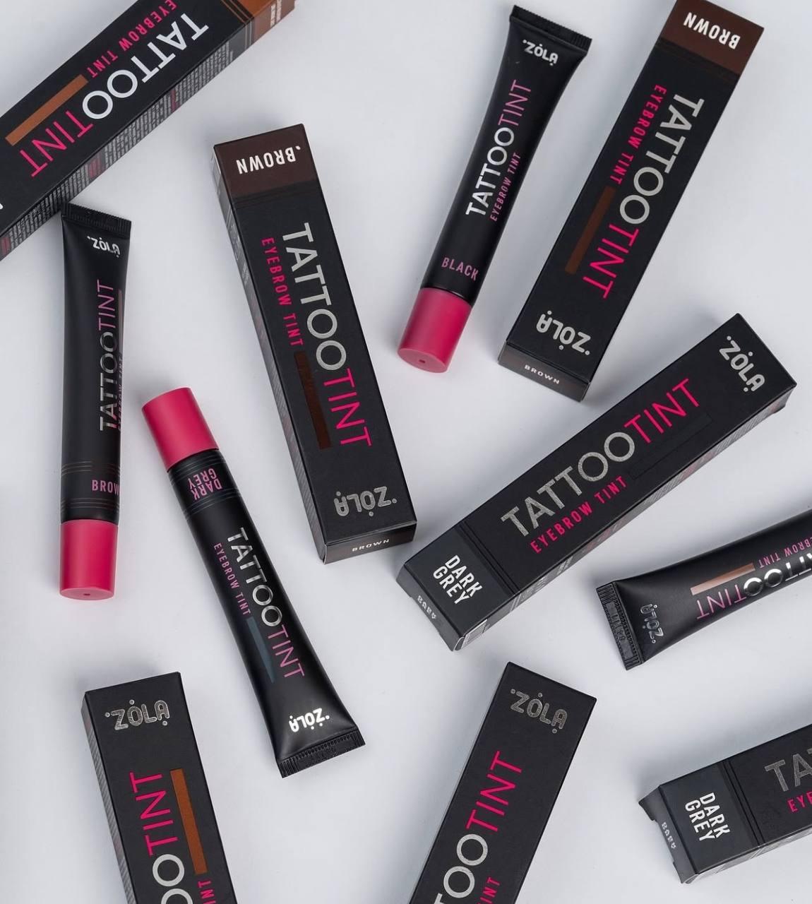 Фарба для брів і вій TATTOO TINT Brown ZOLA 15 мл