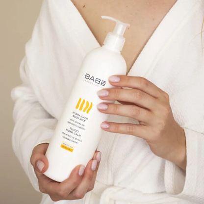 Зволожуюче молочко для тіла з олією жожоба Babe Laboratorios Hydra-Calm Body Milk, 500 мл
