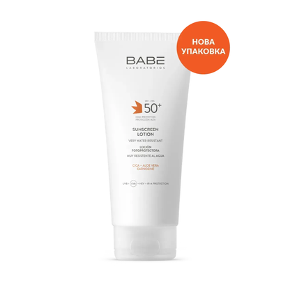 Сонцезахисний лосьйон Babe Sunscreen Lotion SPF 50+, 200 мл