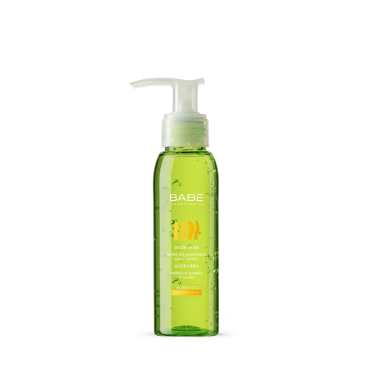 Гель для тіла зволожуючий заспокійливий 100% Алоє Вера Babe Laboratorios Aloe Gel, 90 мл