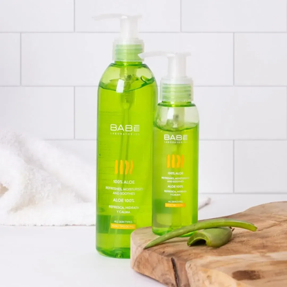 Гель для тіла зволожуючий заспокійливий 100% Алоє Вера Babe Laboratorios Aloe Gel, 90 мл