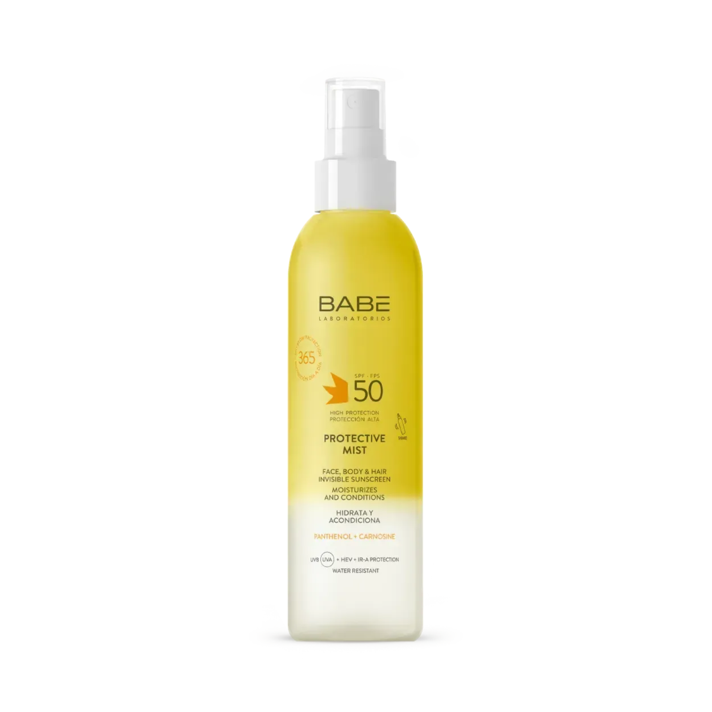 Сонцезахисний невидимий спрей-міст для обличчя тіла та волосся SUN PROTECTION SPF 50 BABE 150 мл
