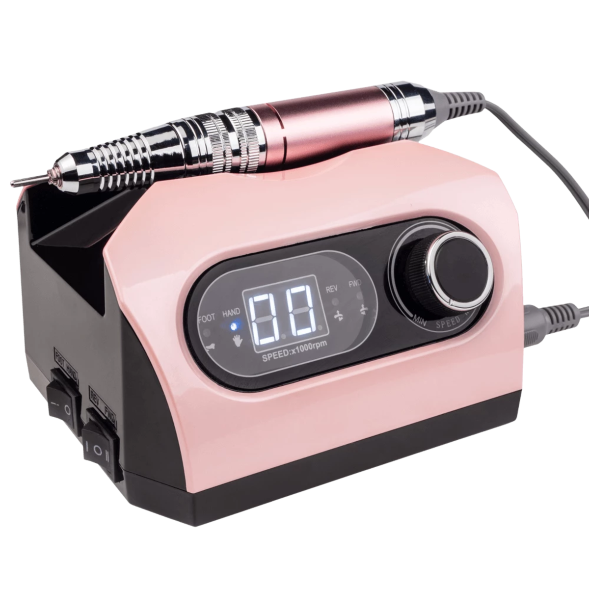 Фрезер Bucos Nail Drill ZS-717 Pro Pink (35000/65W) укр. інструкція + 6 фрез