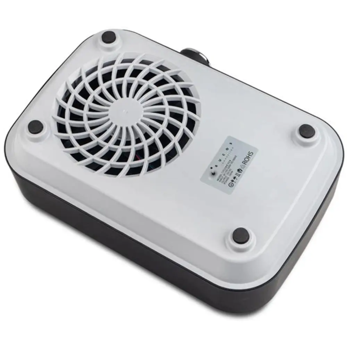 Витяжка для манікюру BUCOS Cyclone V3-B с НЕРА фільтром та акумулятором 100W Чорна