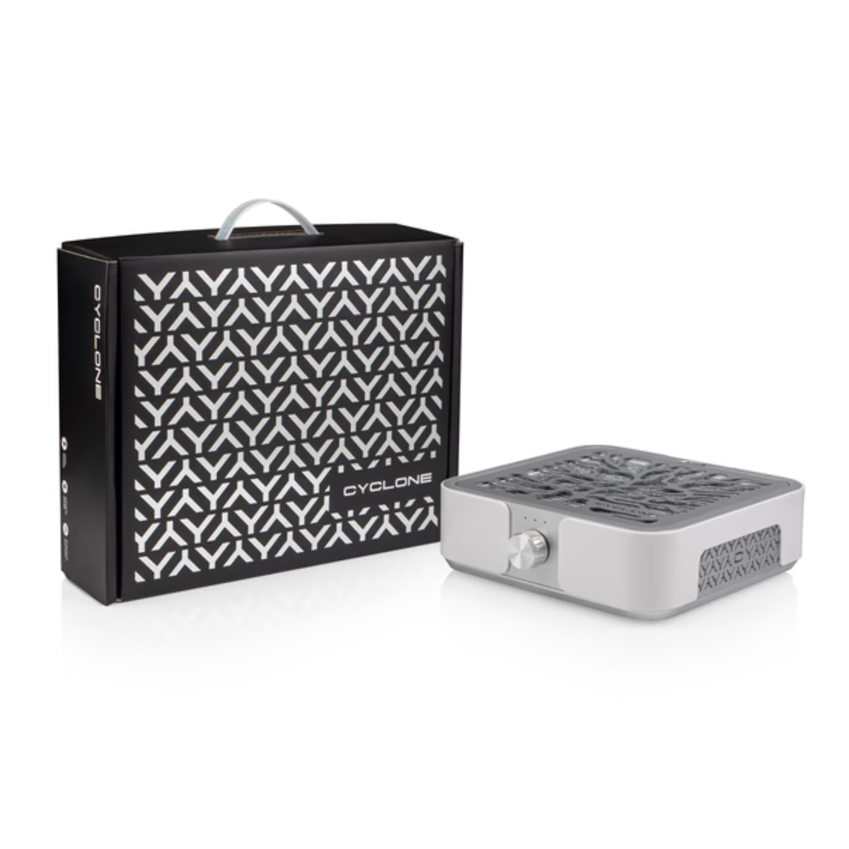 Витяжка для манікюру та педикюру Cyclone X3 з НЕРА-фільтром 72W SILVER