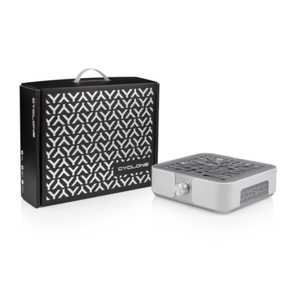 Витяжка для манікюру та педикюру Cyclone X3 з НЕРА-фільтром 72W SILVER