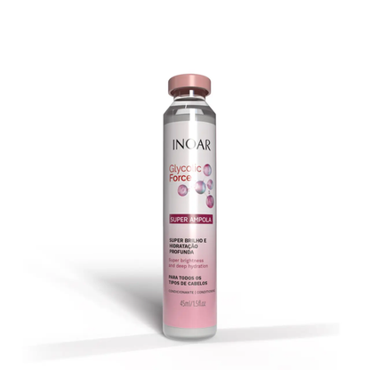 Ампула інтенсивне відновлення пошкодженого волосся Inoar Glycolic Force Ampoule 45 мл