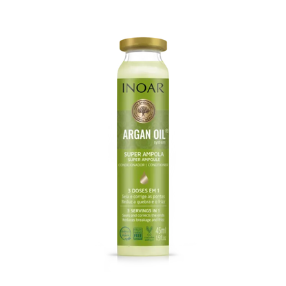 Ампула-інтенсив для відновлення та блиску сухого волосся Inoar Argan Oil Ampola 45 мл