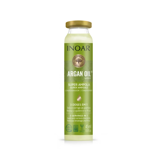 Ампула-інтенсив для відновлення та блиску сухого волосся Inoar Argan Oil Ampola 45 мл