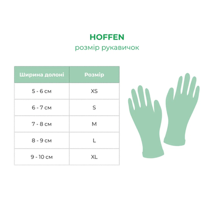 Рукавички нітрілові рожеві HOFFEN (3,5 г) S 100 шт