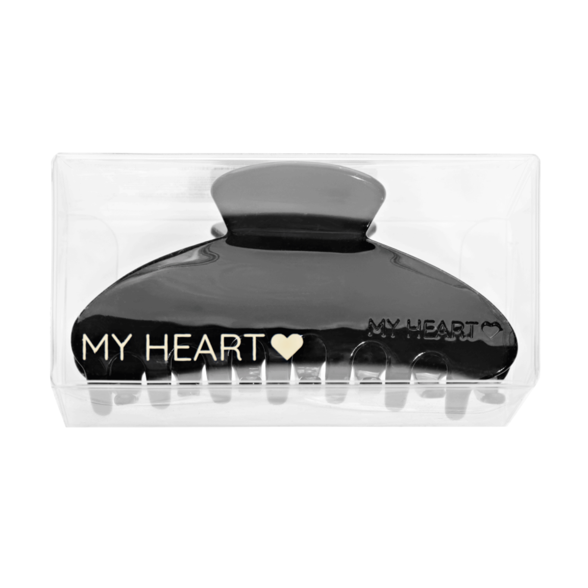 Заколка крабик для волосся "Чорна грація" Black Grace MY HEART