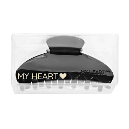 Заколка крабик для волосся "Чорна грація" Black Grace MY HEART