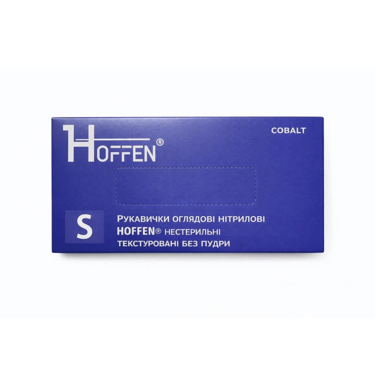 Рукавички нітрілові кобальт HOFFEN (3,5 г) S 100 шт