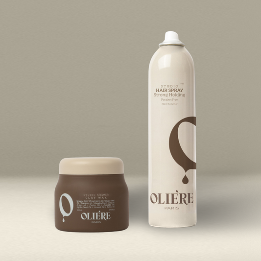 Набір спрей та глиняний віск для стайлінгу волосся Studio OLIÈRE PARIS
