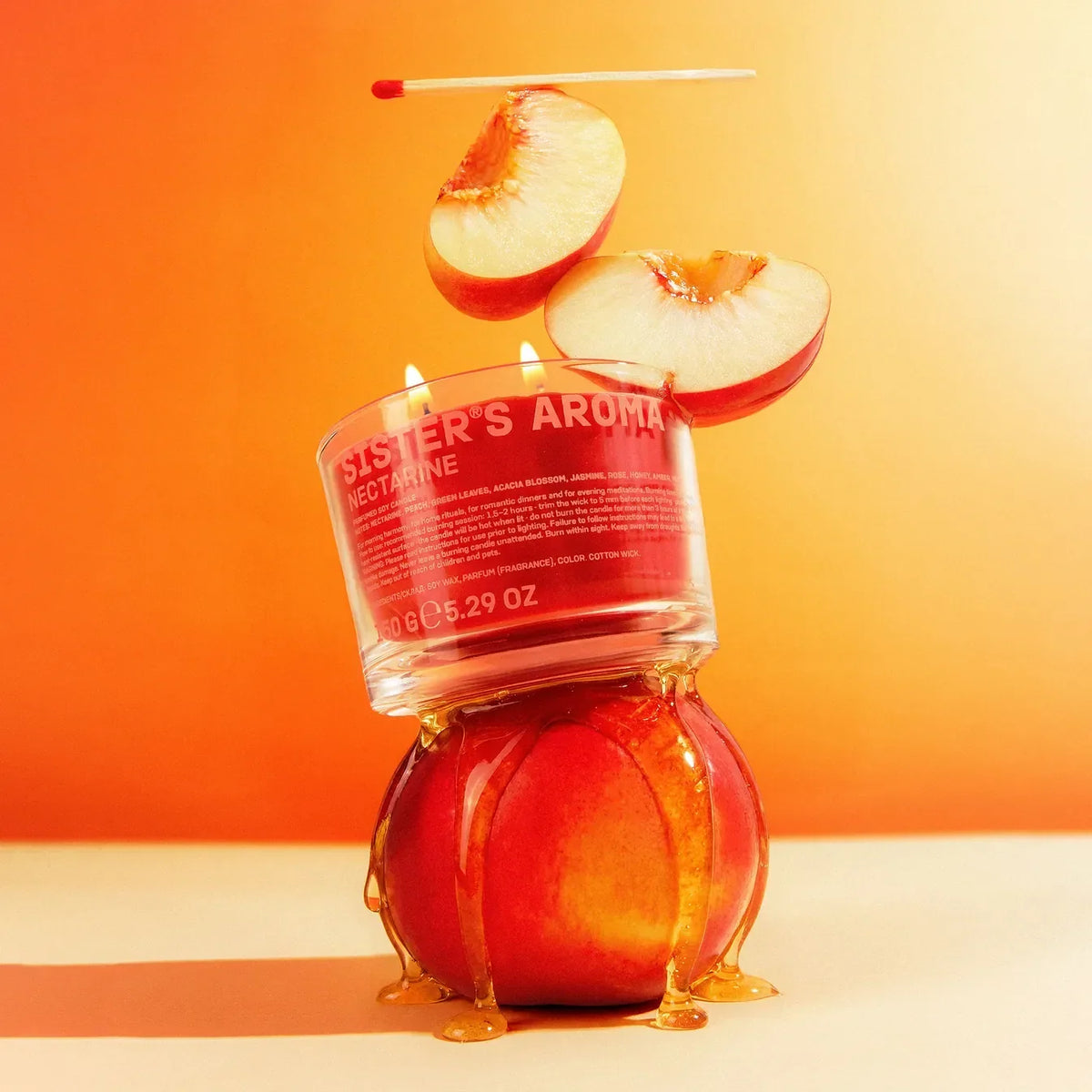 Ароматична свічка NECTARINE Sister's Aroma 150 г