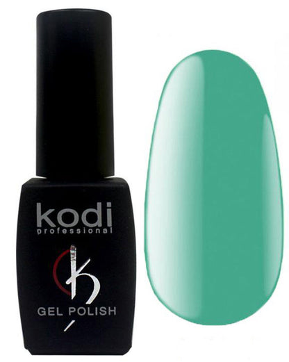Гель-лак для нігтів Kodi Professional "Aquamarine" №AQ030 Нефритовий з шимером (емаль) 8 мл