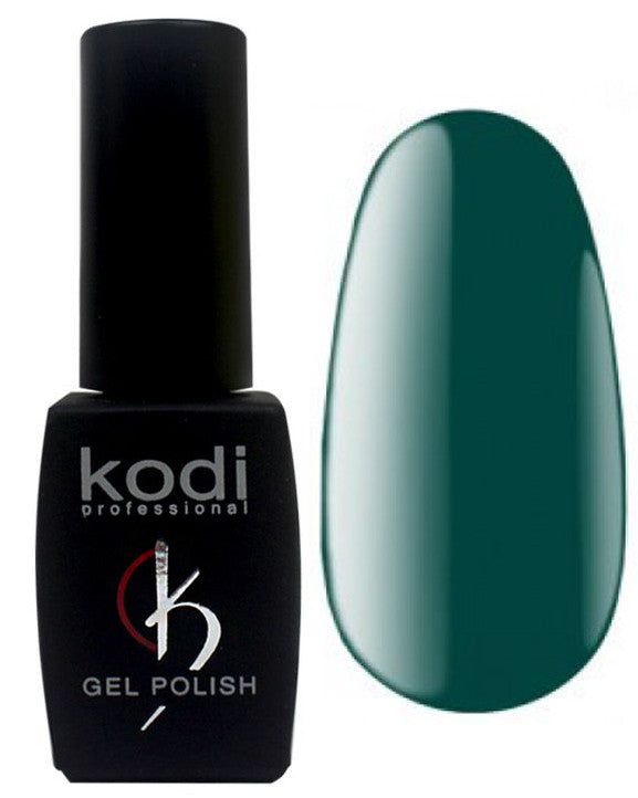 Гель-лак для нігтів Kodi Professional "Aquamarine" №AQ070 Пляшково зелено-синій (емаль) 8 мл