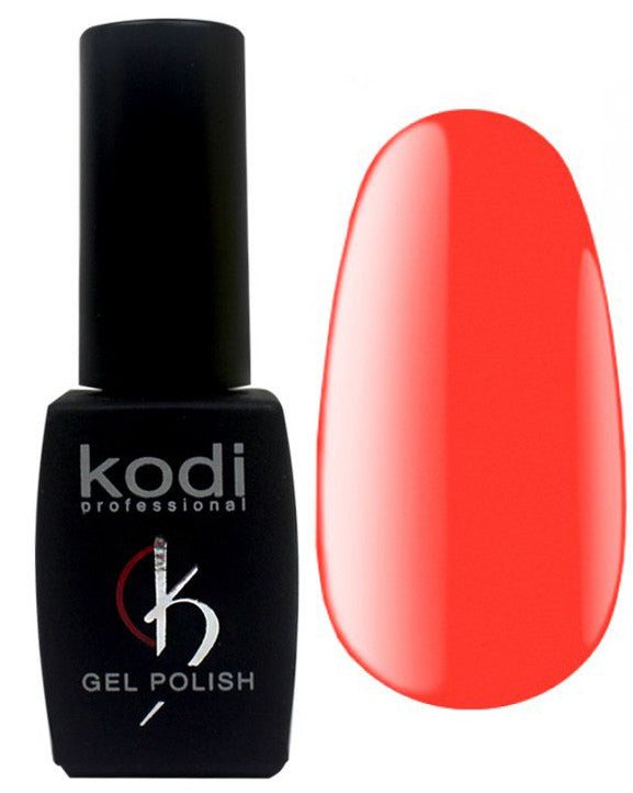 Гель-лак для нігтів Kodi Professional "Bright" №BR060 Неоновий кораловий (емаль) 8 мл