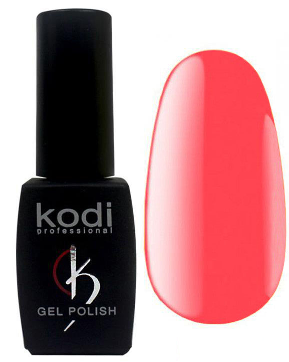 Гель-лак для нігтів Kodi Professional "Bright" №BR070 Неоновий кораловий (емаль) 8 мл