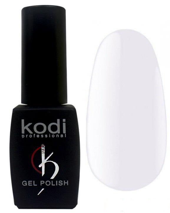 Гель-лак для нігтів Kodi Professional "Black&White" №BW020 Натуральний білий (емаль) 8 мл