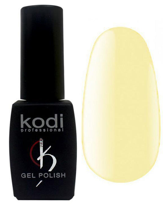 Гель-лак для нігтів Kodi Professional "Green & Yellow" №GY040 Ванільний жовтий (емаль) 8 мл