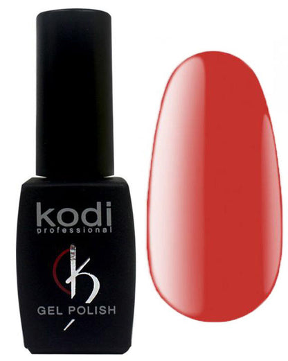 Гель-лак для нігтів Kodi Professional "Red" №R040 Коралово-червоний (емаль) 8 мл