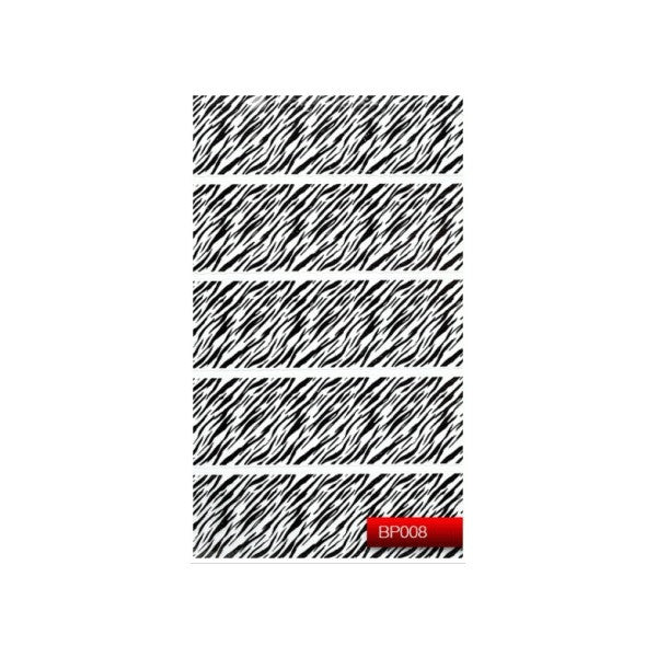 Наклейка для дизайну нігтів Kodi Professional"Black" Nail Art Stickers BP008