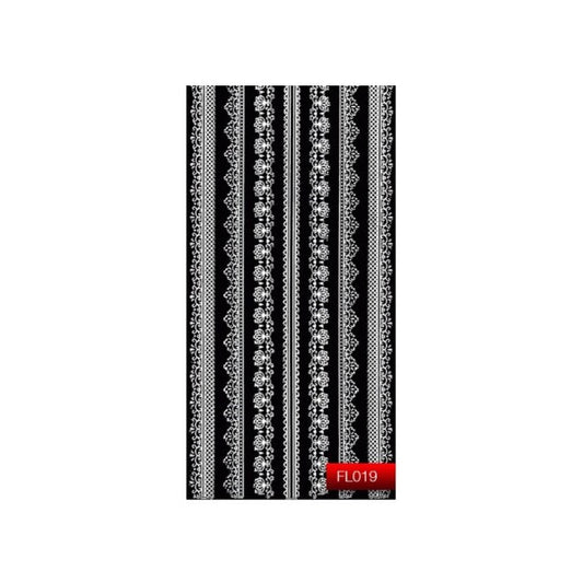Наклейка для дизайну нігтів Kodi Professional"White" Nail Art Stickers FL019