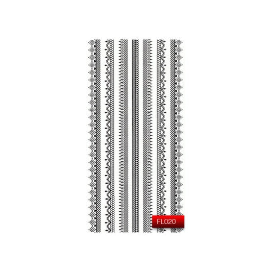 Наклейка для дизайну нігтів Kodi Professional"Black" Nail Art Stickers FL020