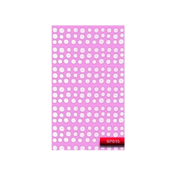 Наклейка для дизайну нігтів Kodi Professional "White" Nail Art Stickers SP015