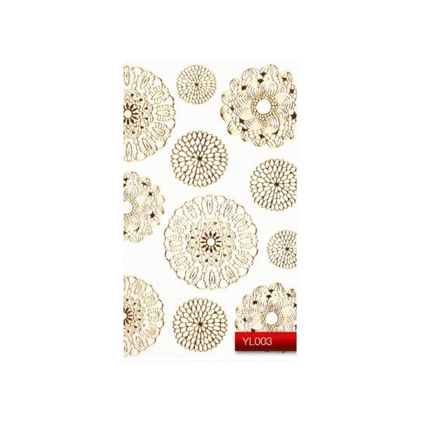 Наклейка для дизайну нігтів Kodi Professional "Gold" Nail Art Stickers YL003