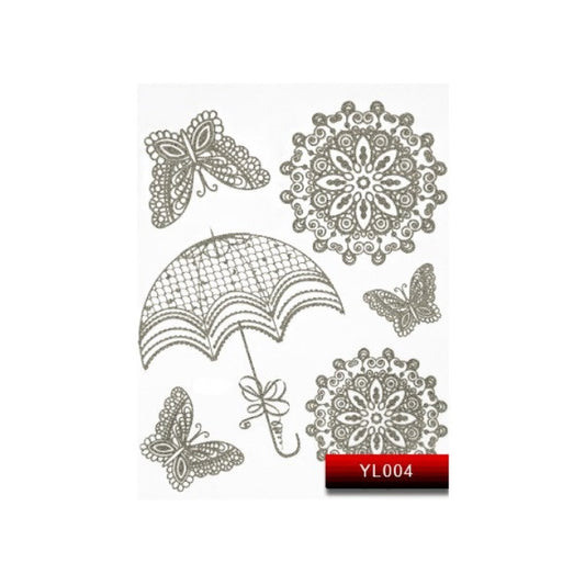 Наклейка для дизайну нігтів Kodi Professional "Silver" Nail Art Stickers YL004
