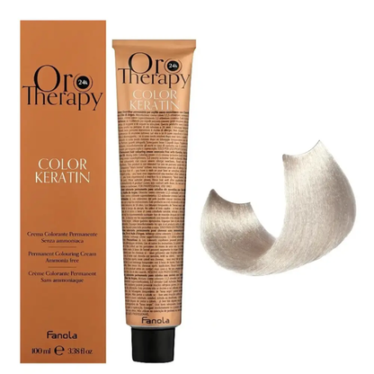 Безаміачна крем-фарба для волосся  Fanola Oro Therapy №11/1 Superlight platinum blonde ash 100 мл