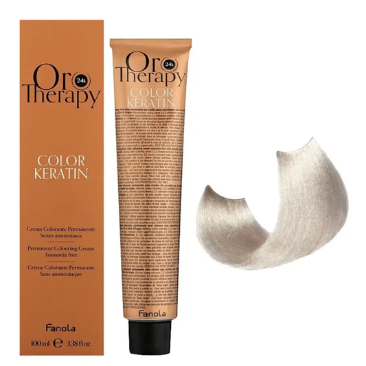 Безаміачна крем-фарба для волосся  Fanola Oro Therapy №11/1 Superlight platinum blonde ash 100 мл