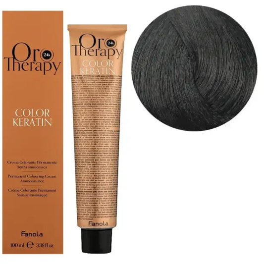 Безаміачна крем-фарба для волосся Fanola Oro Therapy №3/0 Dark chestnut  100 мл