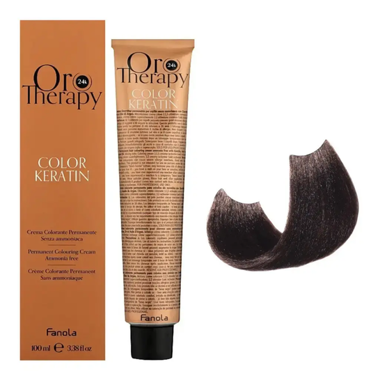 Безаміачна крем-фарба для волосся Fanola Oro Therapy №5/00 Intense light chestnut 100 мл