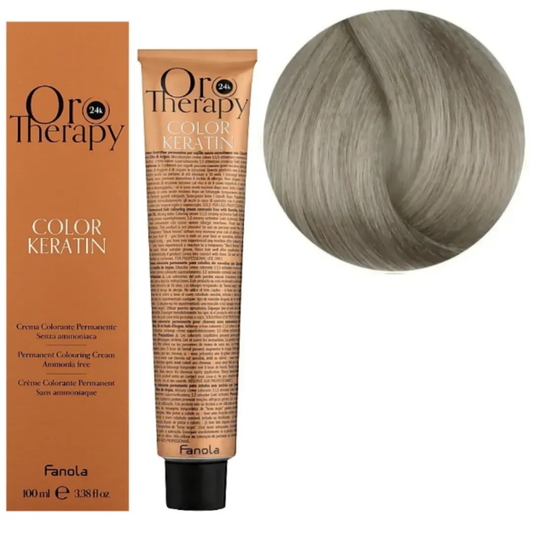 Безаміачна крем-фарба для волосся Fanola Oro Therapy №9/1 Very Light Blonde Ash 100 мл