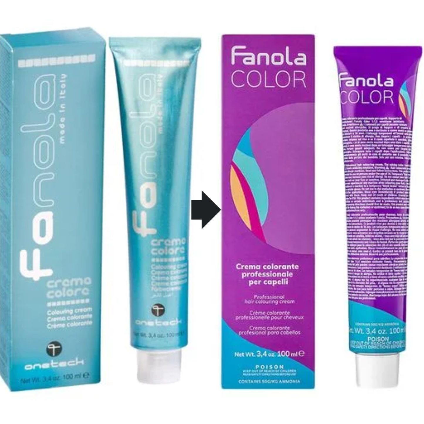 Крем-фарба для волосся Fanola №6/11 Dark blonde intense ash 100 мл