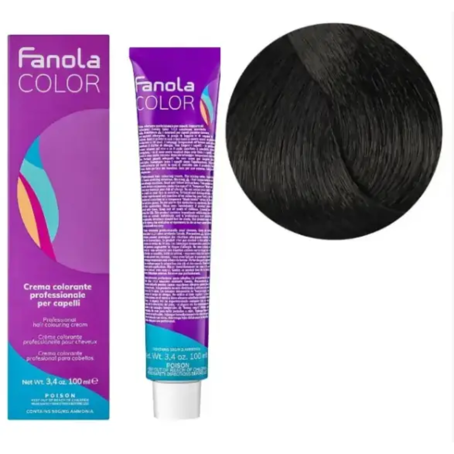 Крем-фарба для волосся Fanola №5/1 light chestnut ash 100 мл