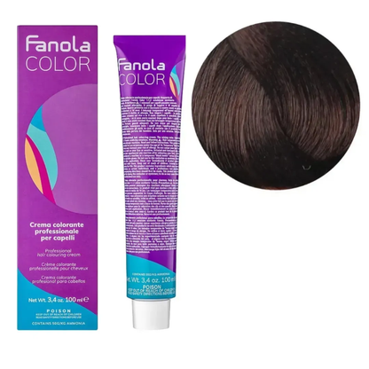 Крем-фарба для волосся Fanola №5/4 Light chestnut copper 100 мл