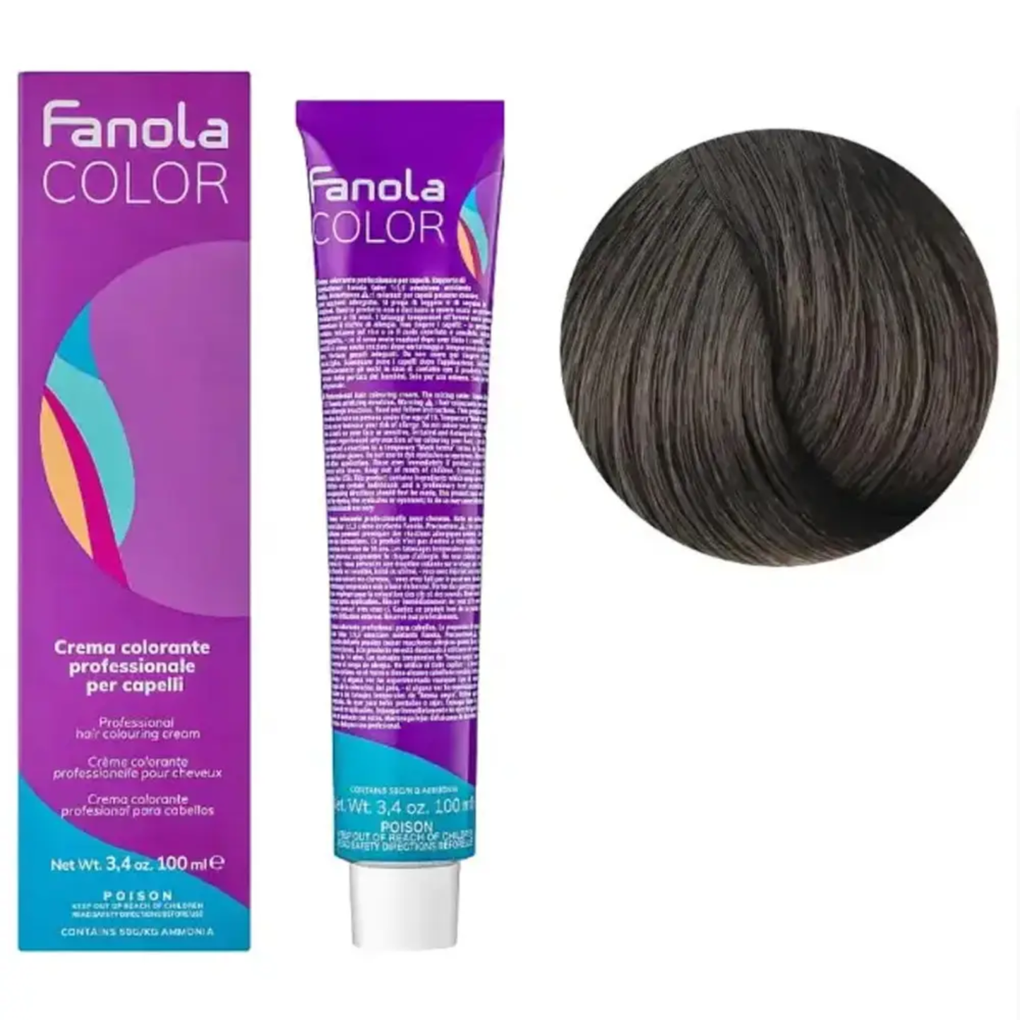 Крем-фарба для волосся Fanola №6/1 Dark Blonde Ash 100 мл