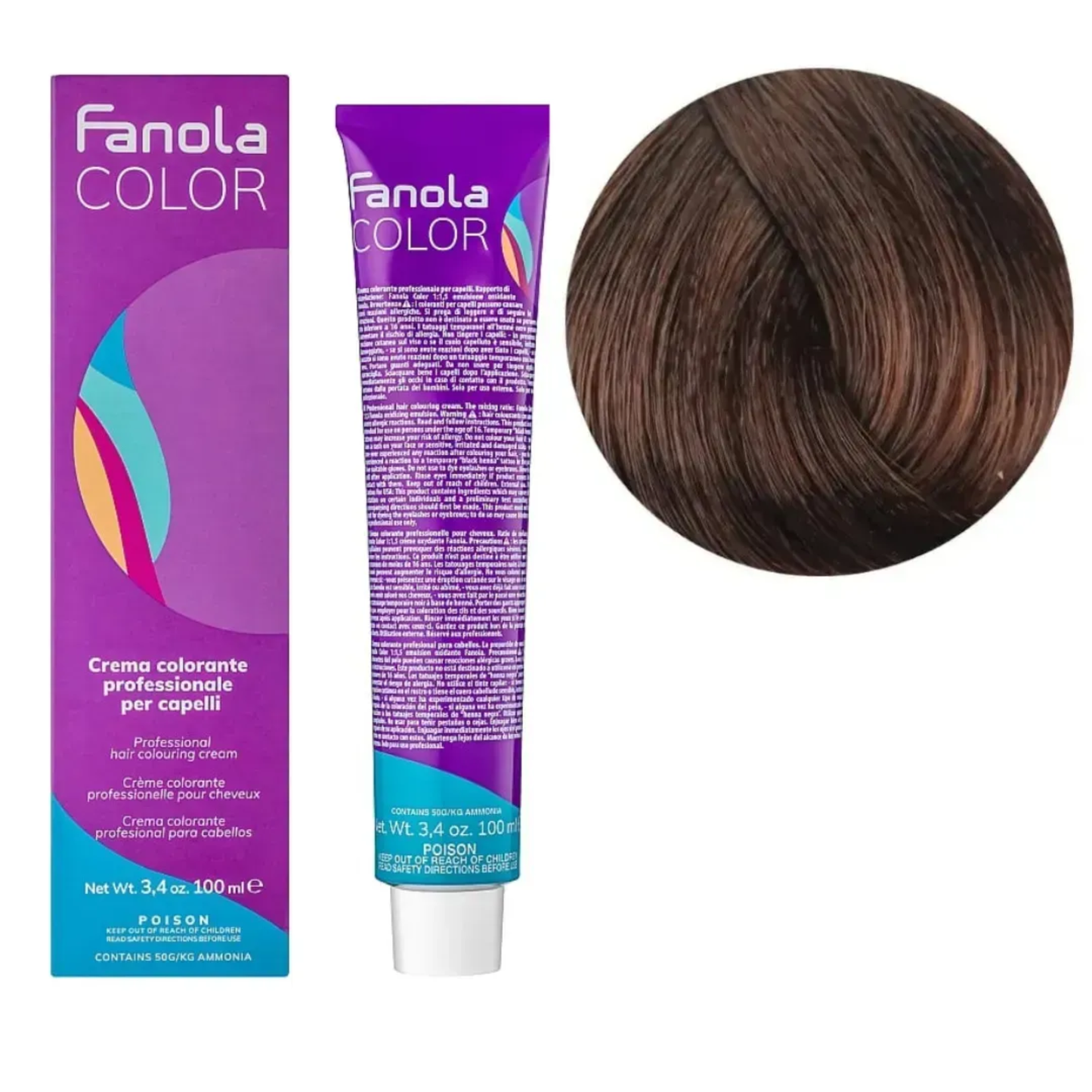 Крем-фарба для волосся Fanola №6/34 Blond Fonce Dore Cuivre 100 мл