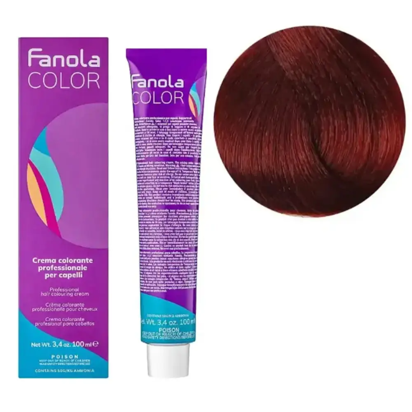 Крем-фарба для волосся Fanola №6/66 Dark blonde intense red 100 мл