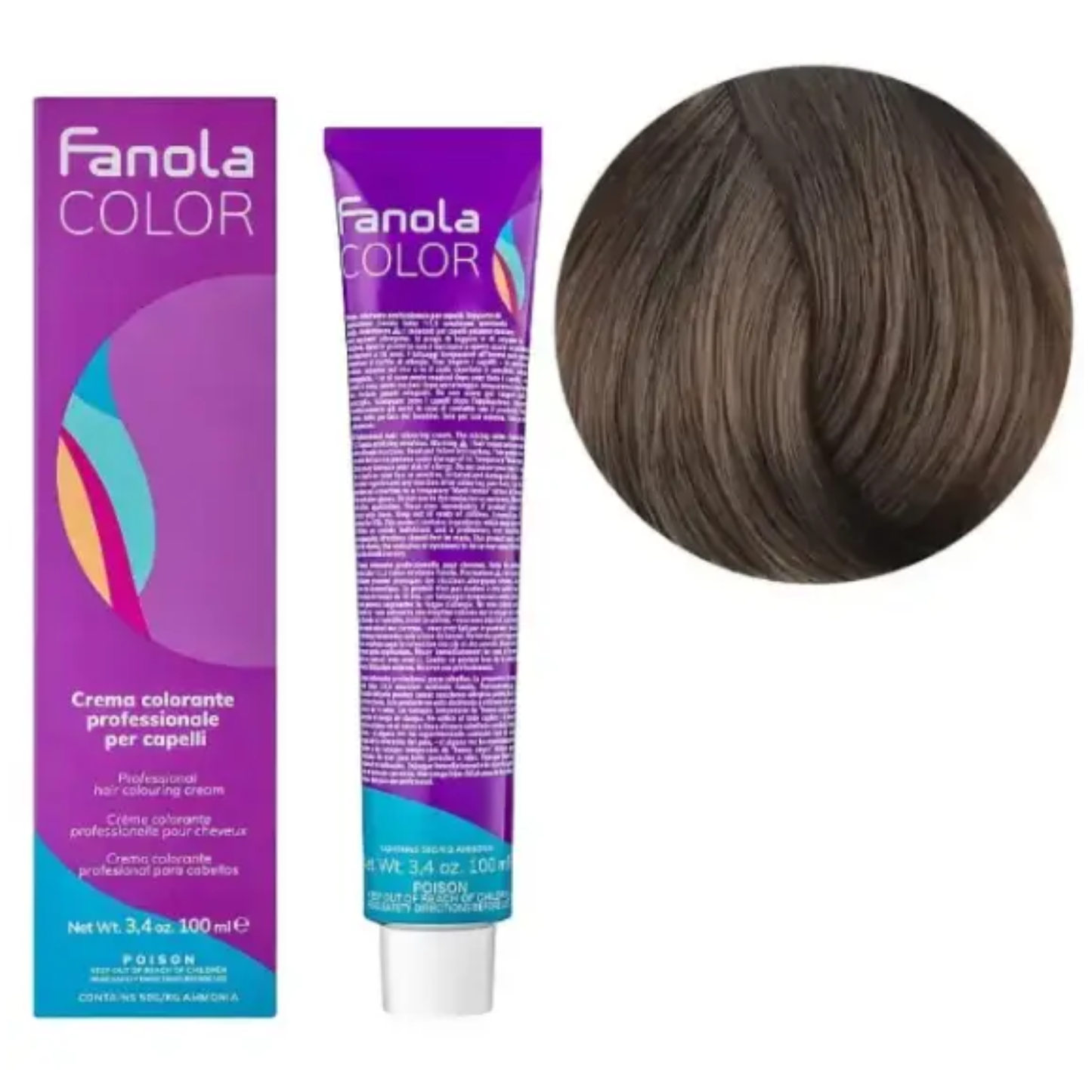 Крем-фарба для волосся Fanola №7/1 Ash Blonde 100 мл